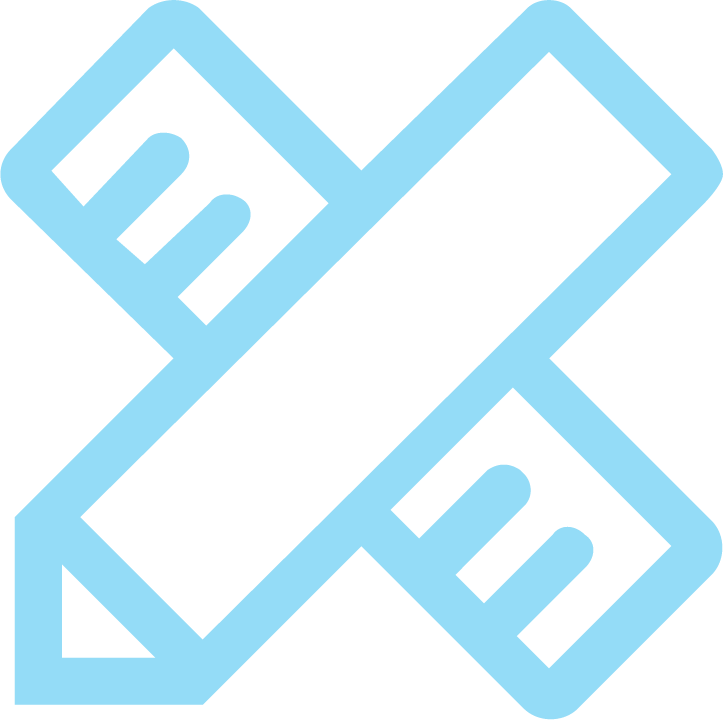 Wrench and ruler icon symbolizing tailored ICT solutions for industry-specific operational requirements