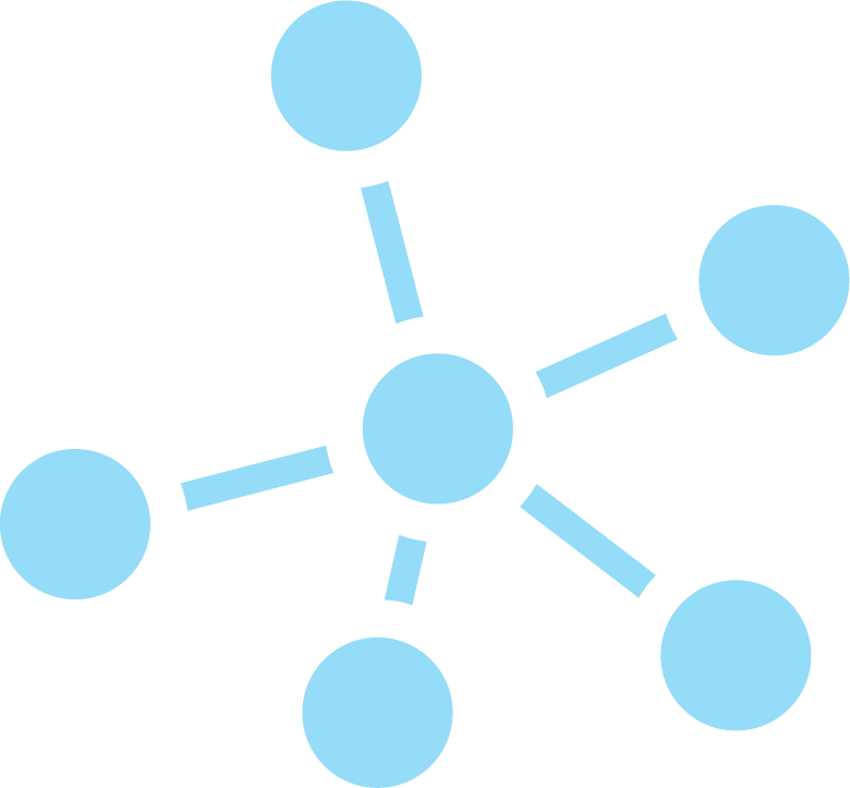 Network connectivity icon representing seamless communication between devices and systems in a business environment