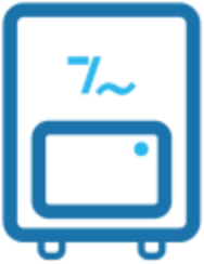 High-performance PCS (Power Conversion System) icon with 10kW to 30kW output range for reliable energy distribution