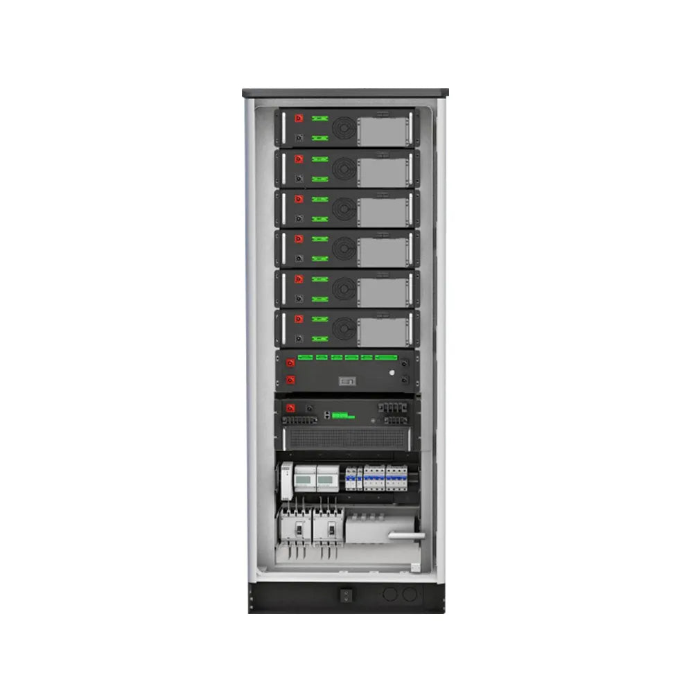 Zutto PowerVault05 hybrid energy storage system, designed for seamless integration with solar, grid, and diesel generator applications. Featuring a capacity of up to 60kWh and PCS power of 30kW, it supports up to 10 parallel connections for large-scale energy storage needs. Built with an IP54-rated enclosure and incorporating an advanced cooling and fire suppression system, PowerVault05 ensures operational safety and peak performance in demanding environments. Ideal for data centers, microgrids, commercial