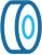 A wheel-like icon, indicating the device’s lightweight and easy-to-carry design.