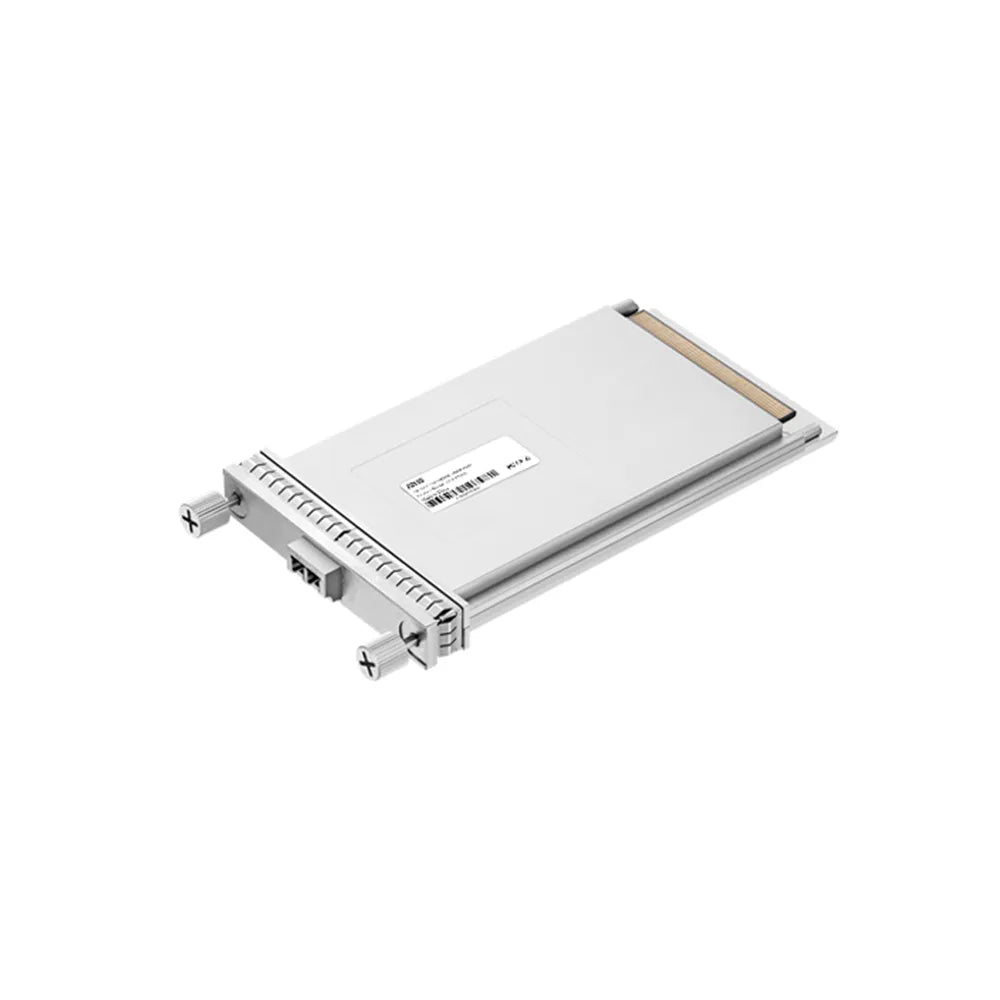Zutto 100GBASE CFP optical transceiver module designed for ultra-high-speed 100Gbps data transmission. It supports large-scale networking applications, ensuring stable and efficient performance in data centers and telecommunications networks.
