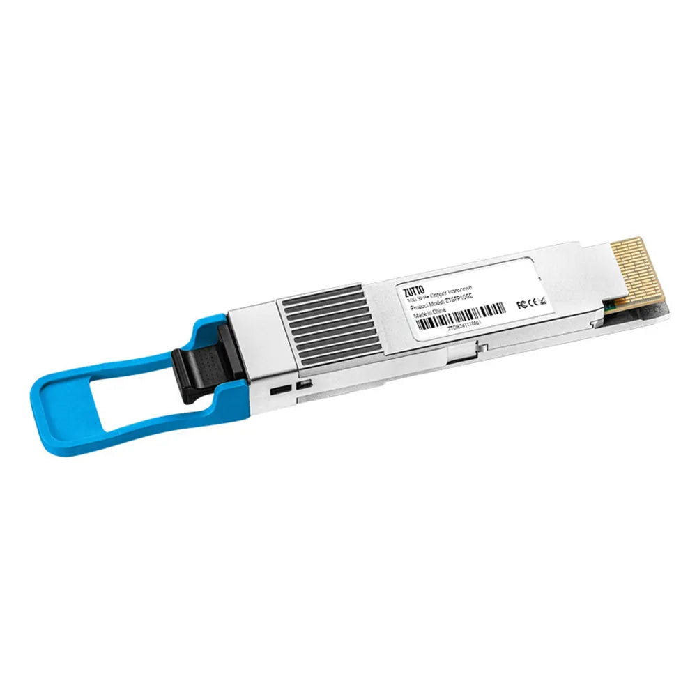 ZUTTO 400G QSFP-DD optical transceiver module, designed for ultra-high-speed data centers and cloud computing networks, offering high-density transmission with superior stability and low latency